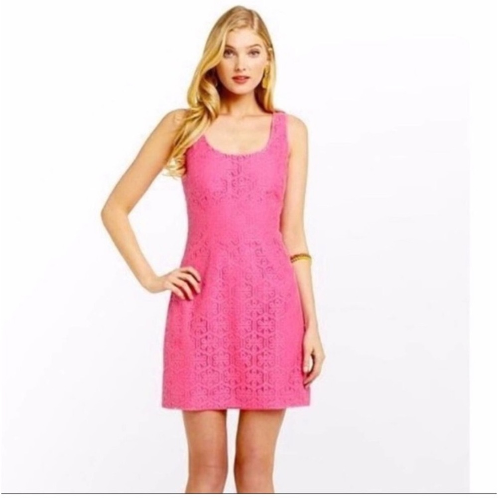 Lilly Pulitzer pink shift dress